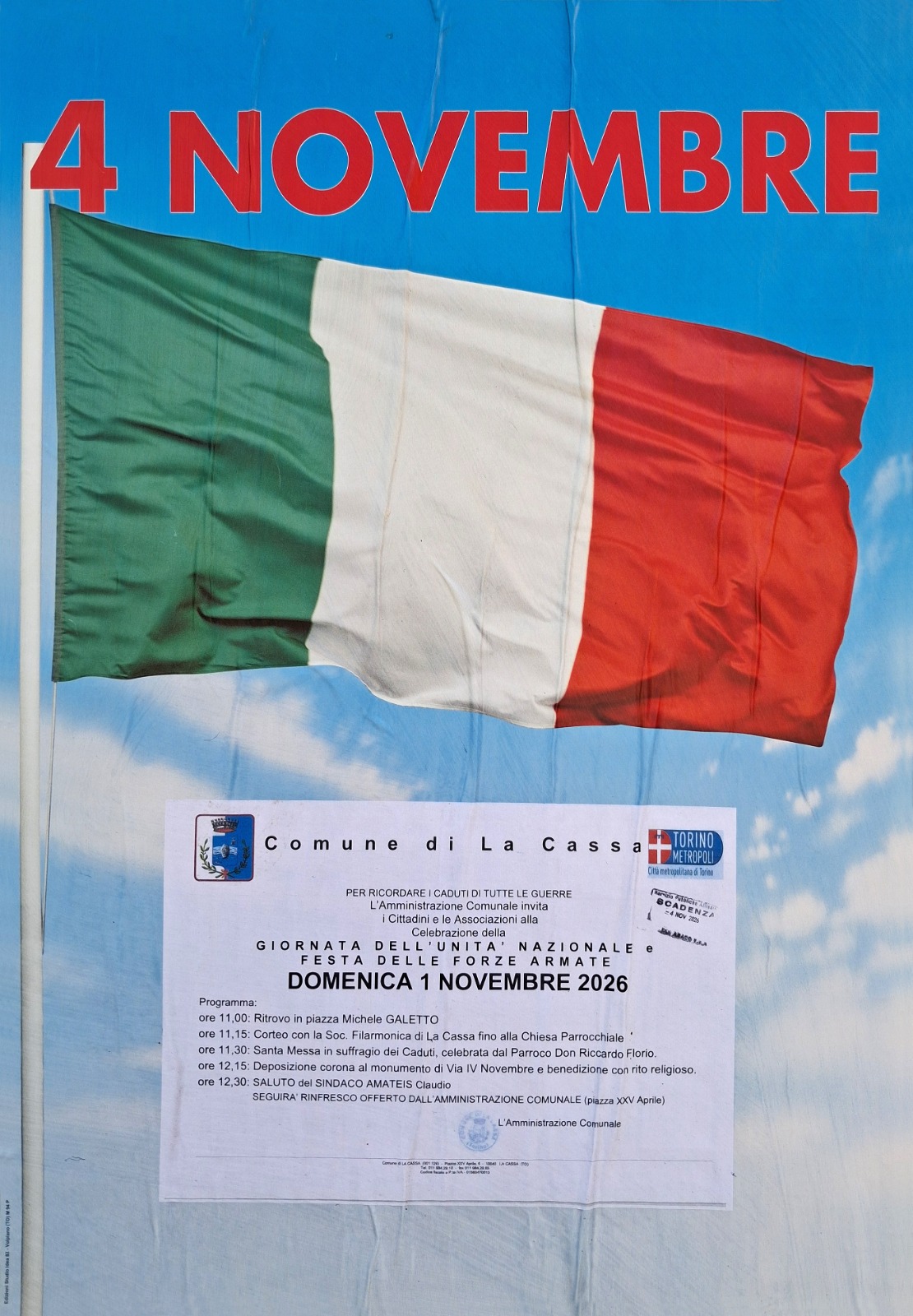 IV novembre 2026 La Cassa